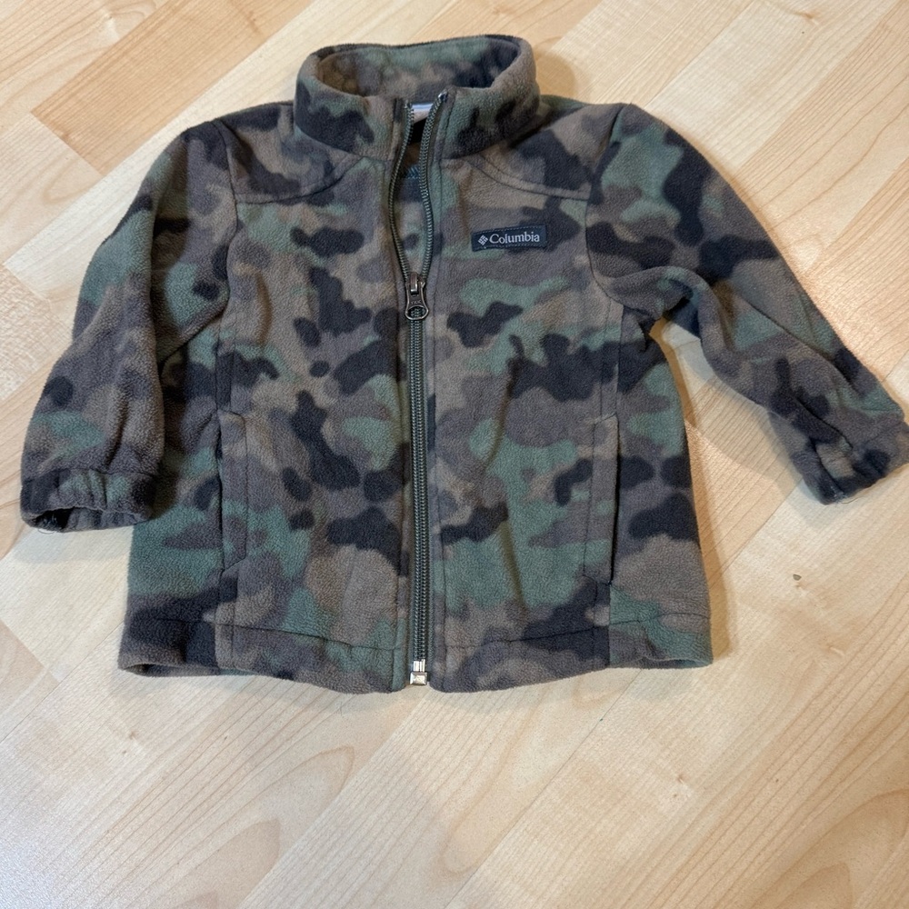 6-12 Month Columbia Camo Fleece zip up